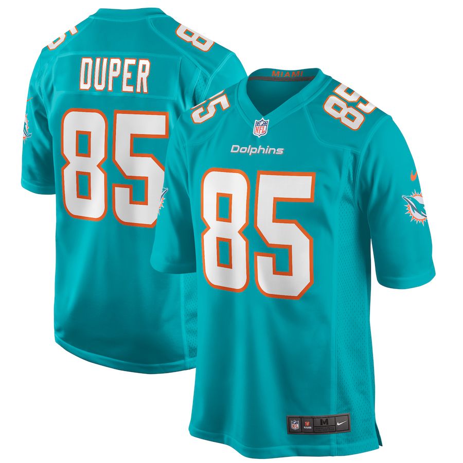 Men Miami Dolphins 85 Mark Duper Nike Aqua Game Retired Player NFL Jersey